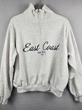 Hollister East Coast 1997 Quarter-Zip Pullover Sweatshirt - Small